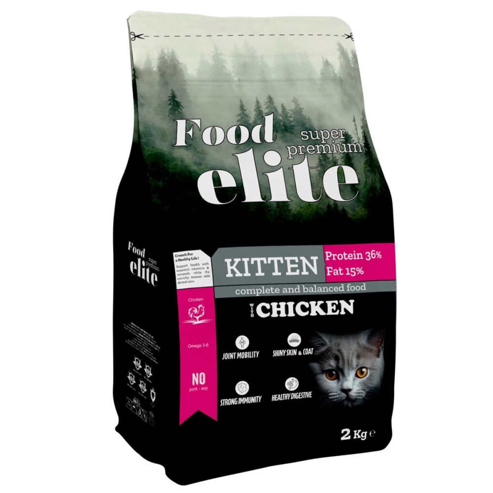 Food Elite Super Premium 2kg Ξηρά Τροφή για Γατάκια με Κοτόπουλο